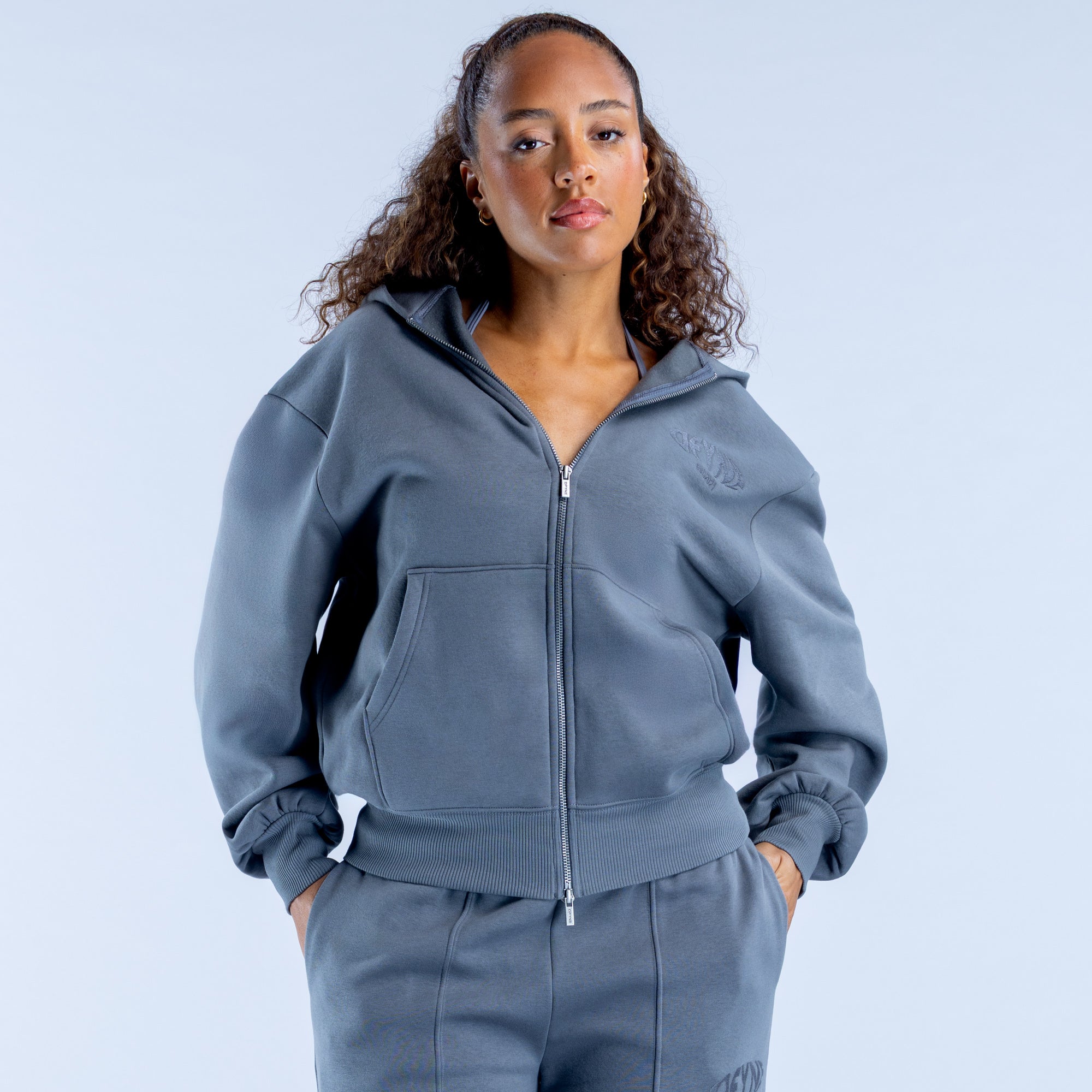 PHEENY （フィーニー） zip up hoodie PHEENY/ATHLETIC FLEECE ZIP UP HOODIE(PURPLE)