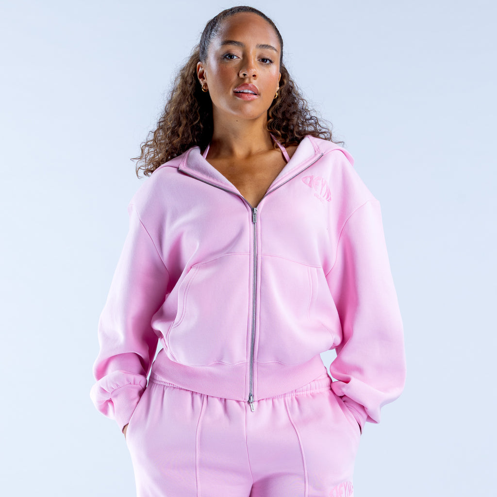 UV protection zip hoodieロゼミューズ　ピンク UV protection zip hoodieロゼミューズピンク新品 トップス