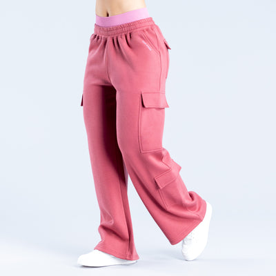 Lanyi Edit Wide Leg Cargo Joggers