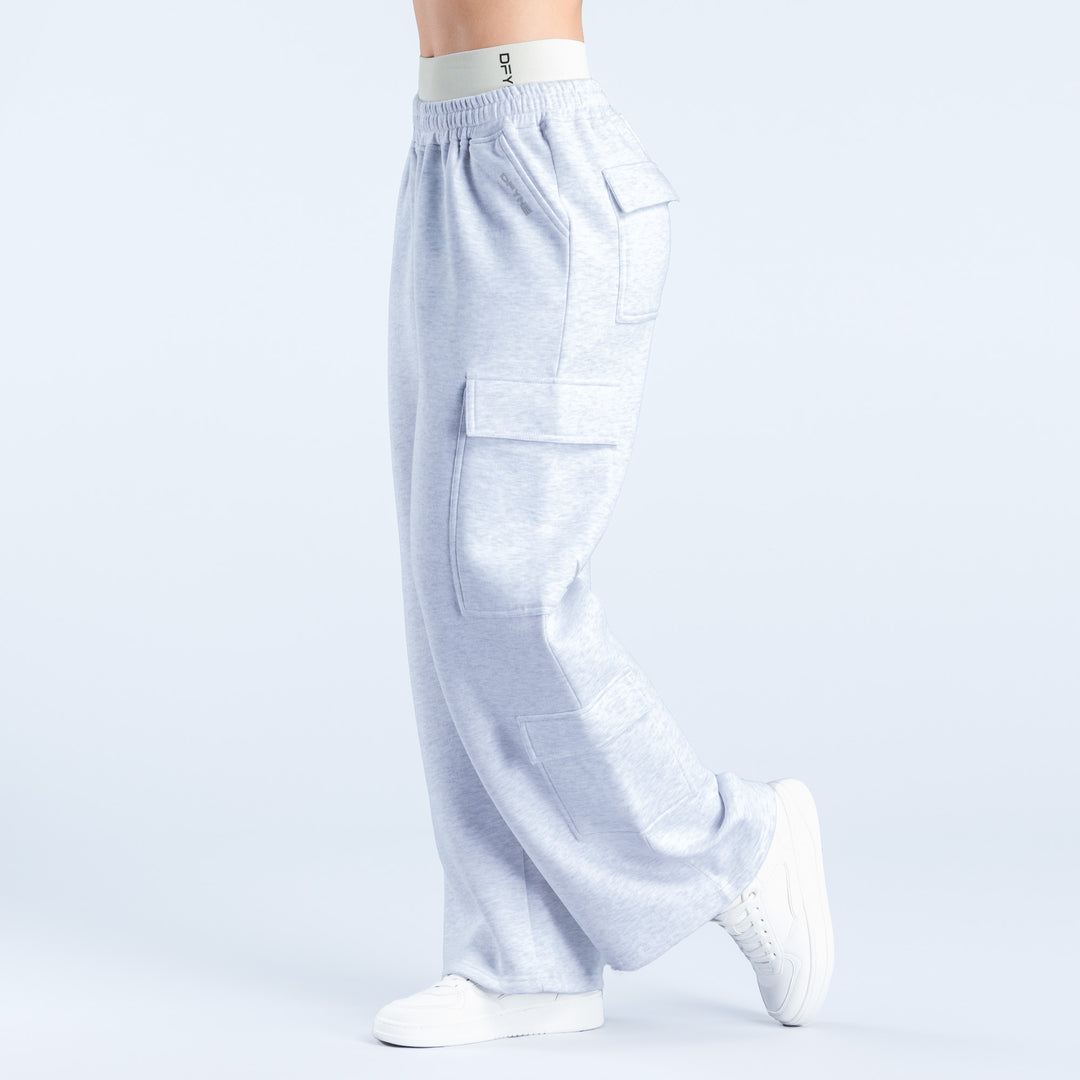 Lanyi Edit Wide Leg Cargo Joggers