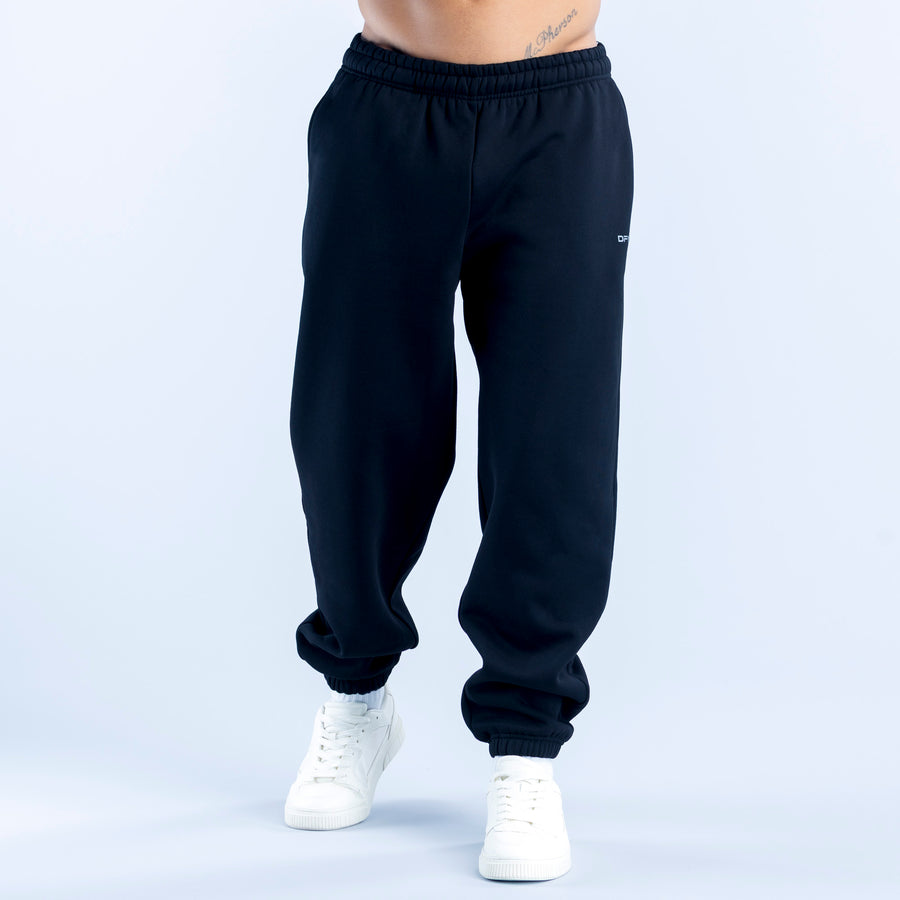 Recharge joggers with elastic waistband and ribbed ankle cuffs in dark fabric