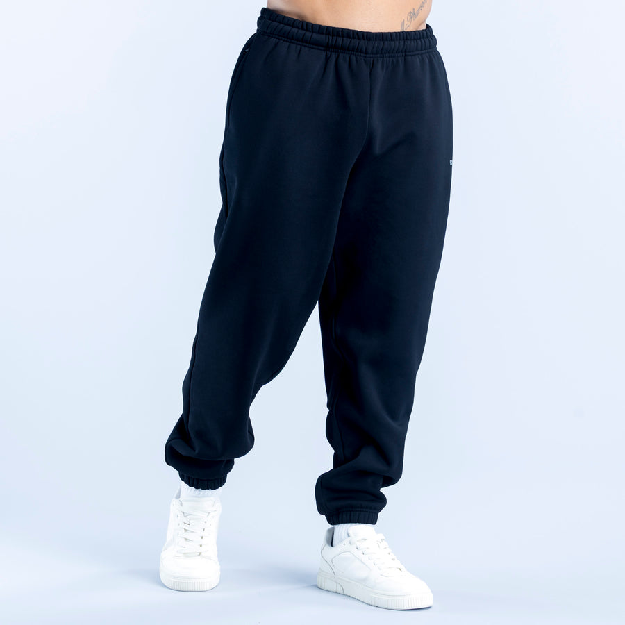 Recharge joggers with elastic waistband and ribbed ankle cuffs in dark fabric