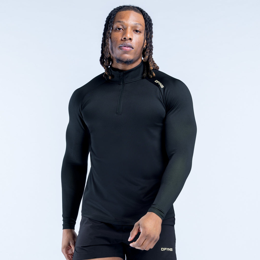 UNBOUND_HALF_ZIP_BLACK_YELLOW_